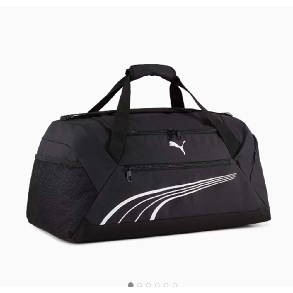 Puma Fundamental 091189 01 Spor Çantası - Siyah-Beyaz - STANDART