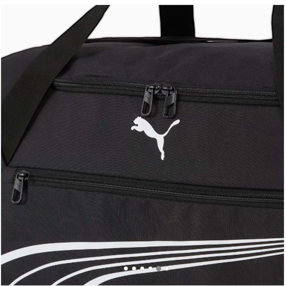 Puma Fundamental 091189 01 Spor Çantası - Siyah-Beyaz - STANDART