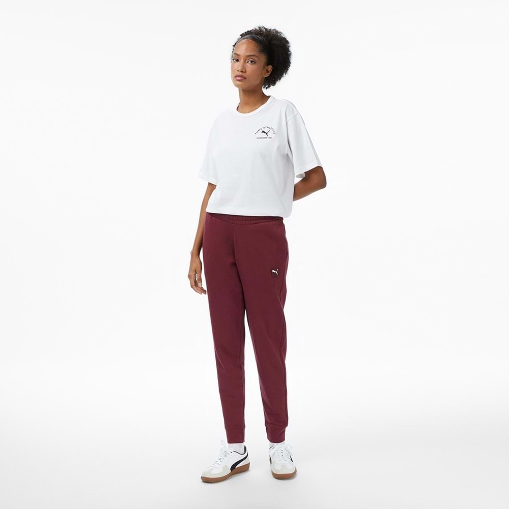 Puma Class Relaxed Tee 688130 02 Unisex Tişört - Beyaz - L
