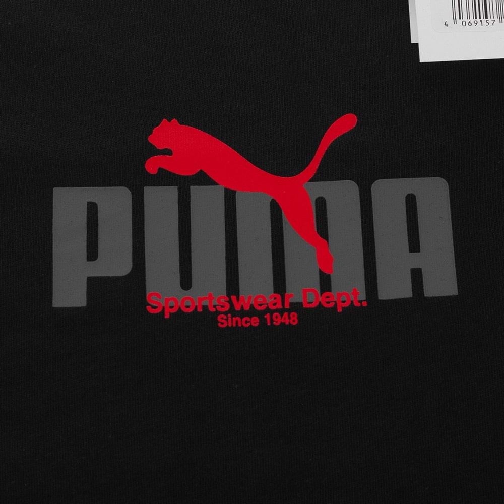 Puma Graphic Tee 688032 01 Erkek Tişört - Siyah - XL