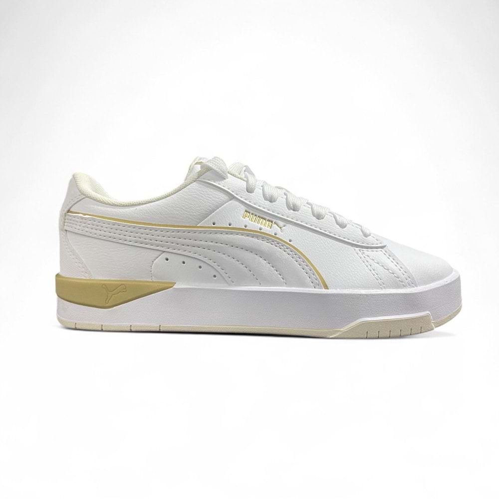 Puma Jada Classic DayINight 402646 01 Kadın Spor Ayakkabı - Beyaz-Gold - 40
