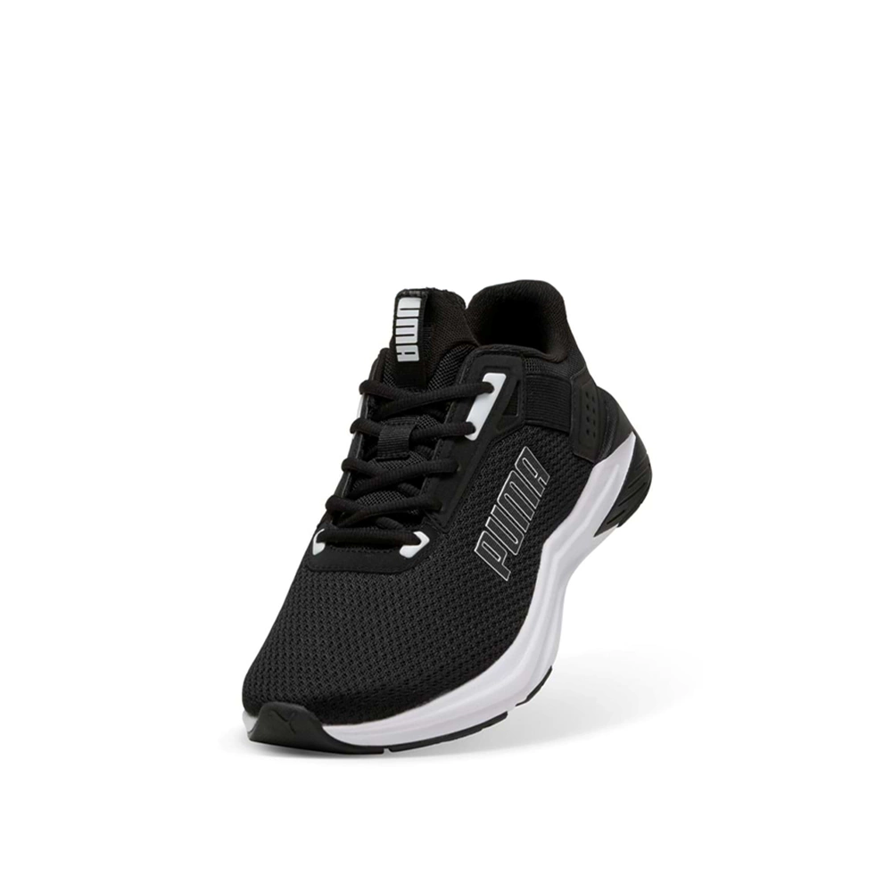 Puma FTR Wave 311095 01 Unisex Spor Ayakkabı - Siyah-Beyaz - 44,5