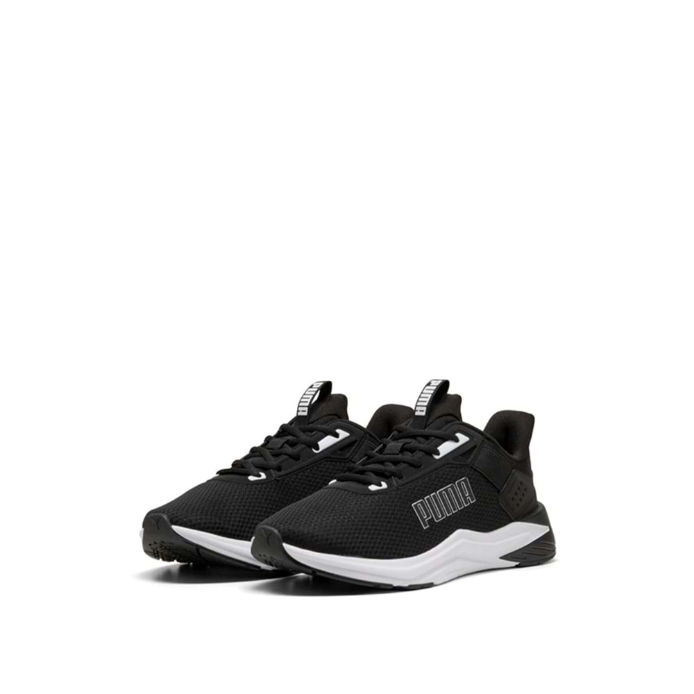 Puma FTR Wave 311095 01 Unisex Spor Ayakkabı - Siyah-Beyaz - 44,5