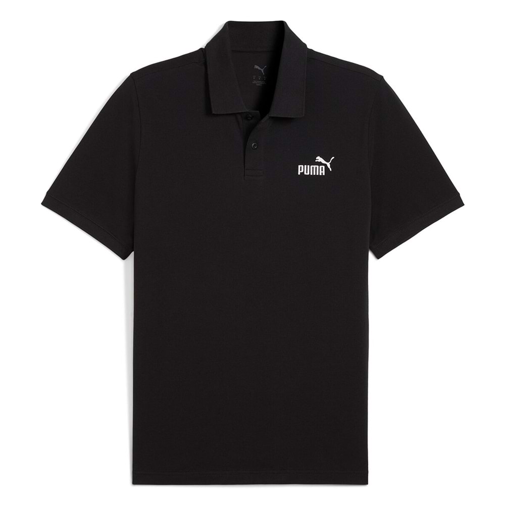 Puma No.1 Logo Pique Polo Erkek Tişört - Siyah - XXL