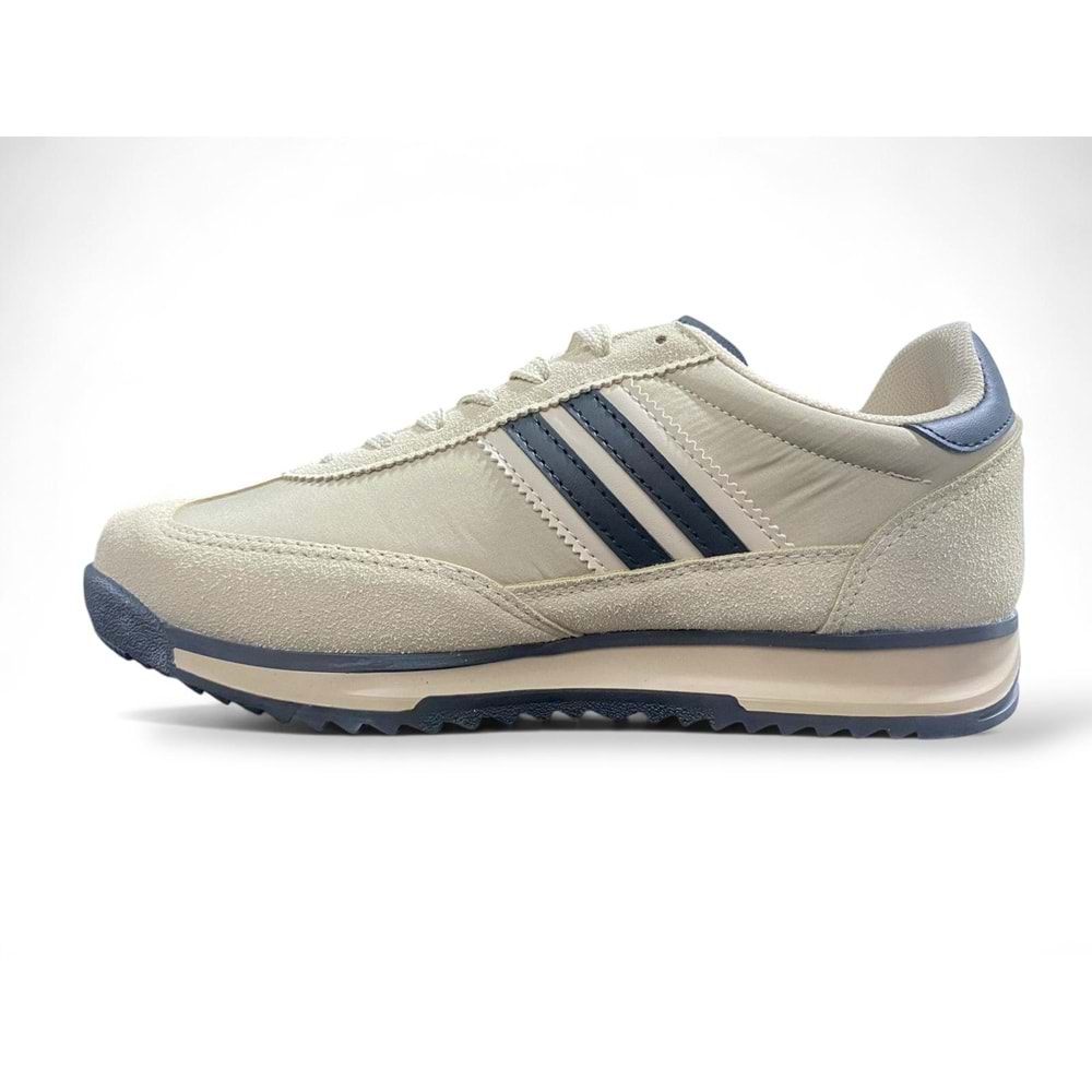 M.P Jogging 6228 Erkek Spor Ayakkabı - Bej-Siyah - 43