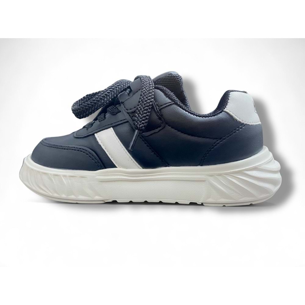 M.P 252-3521 Casual Spor Çocuk Ayakkabı - Siyah-Beyaz - 33