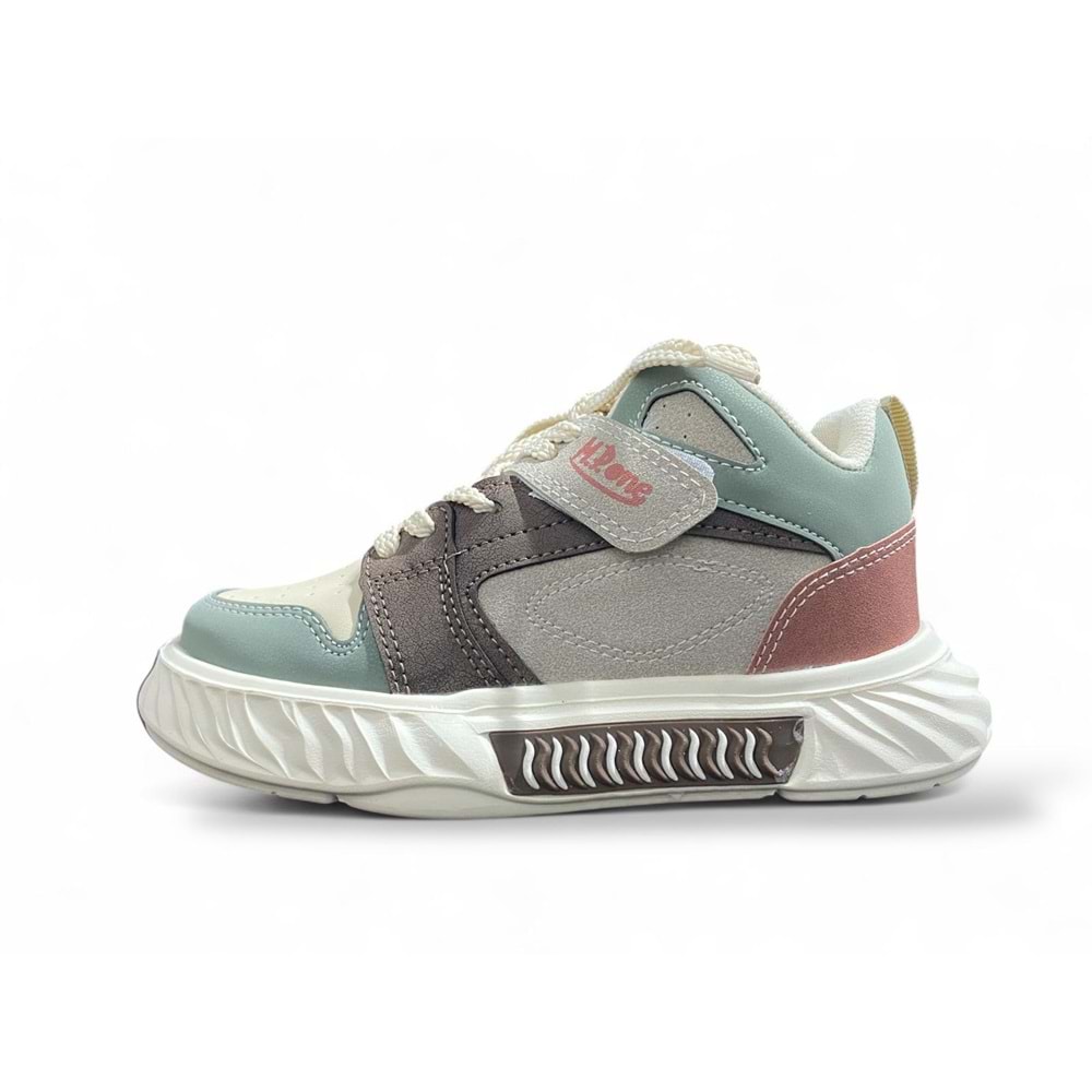 M.P 252-3510 Casual Spor Çocuk Ayakkabı - Bej-Yeşil - 33