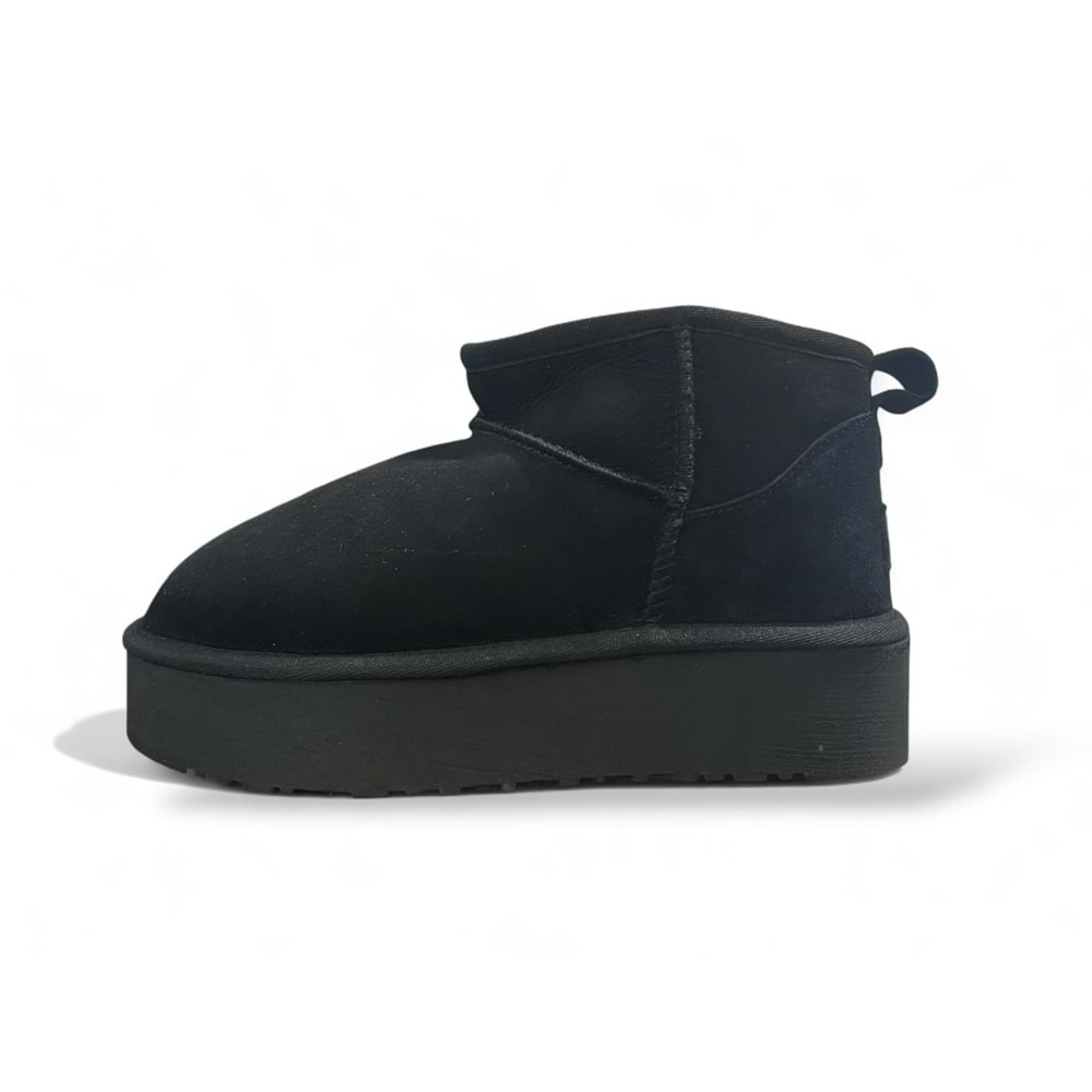 Bulldozer 260801 Kadın Süet Bot - Siyah - 38