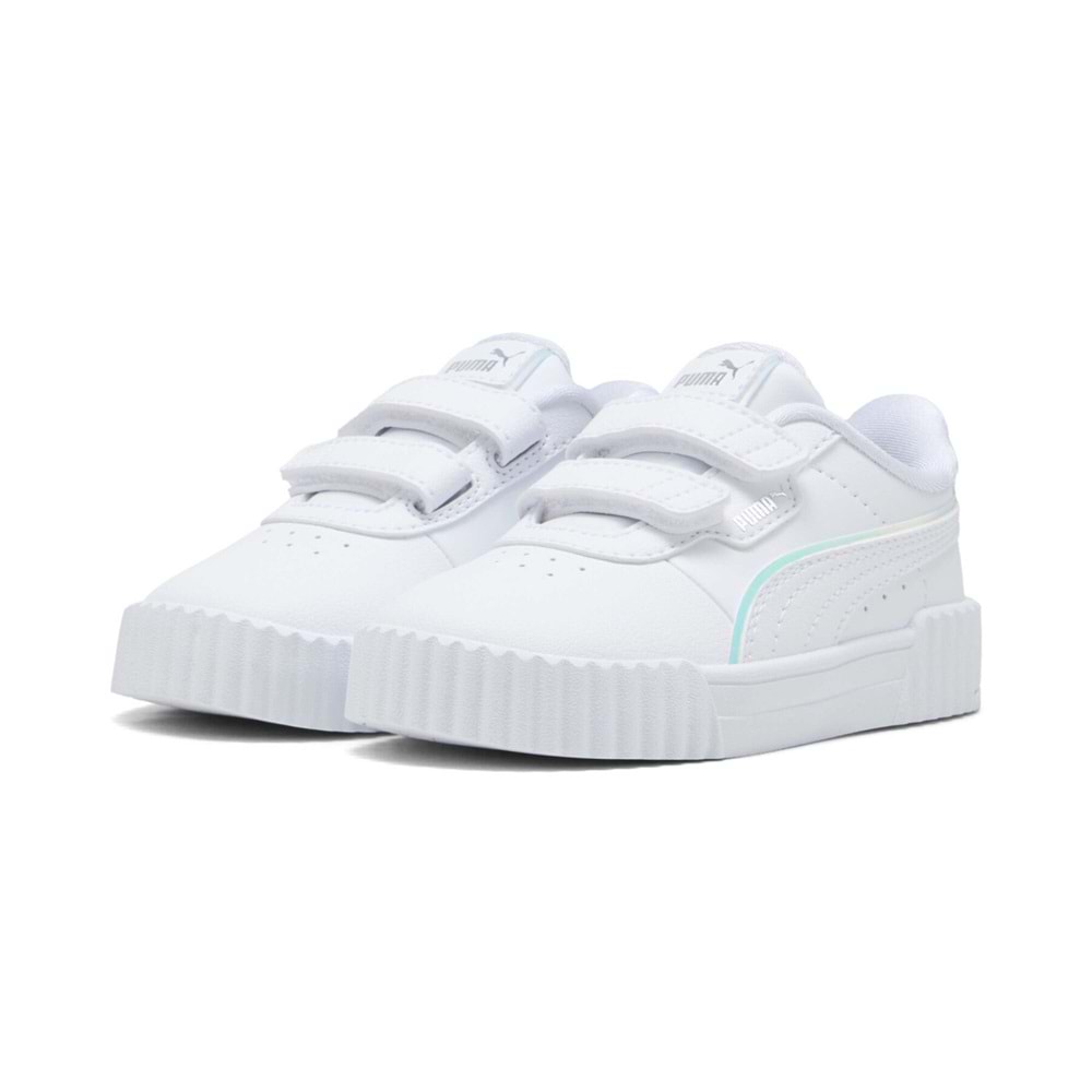 Puma Carina 3.0 Holo 2.0 V Çocuk Spor Ayakkabı 402283 01 - Beyaz - 22