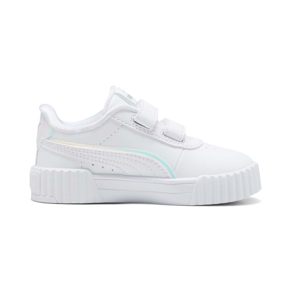 Puma Carina 3.0 Holo 2.0 V Çocuk Spor Ayakkabı 402283 01 - Beyaz - 22