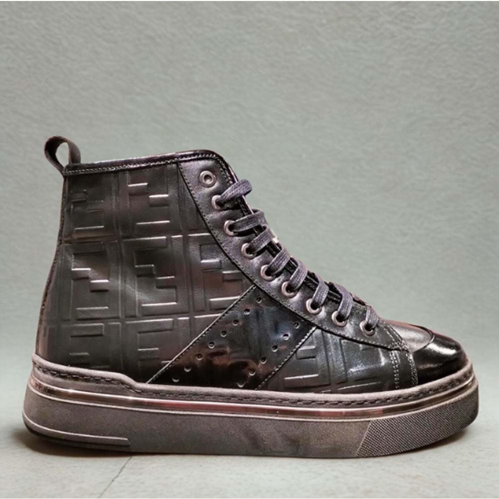 Luciano Bellini Deri Bot BC26903 - Siyah - 41