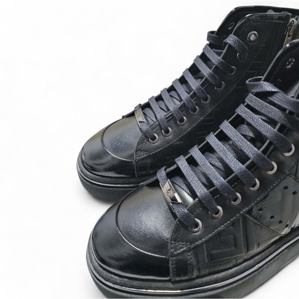 Luciano Bellini Deri Bot BC26903 - Siyah - 41