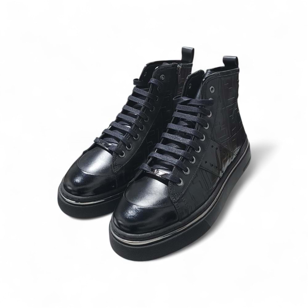 Luciano Bellini Deri Bot BC26903 - Siyah - 41