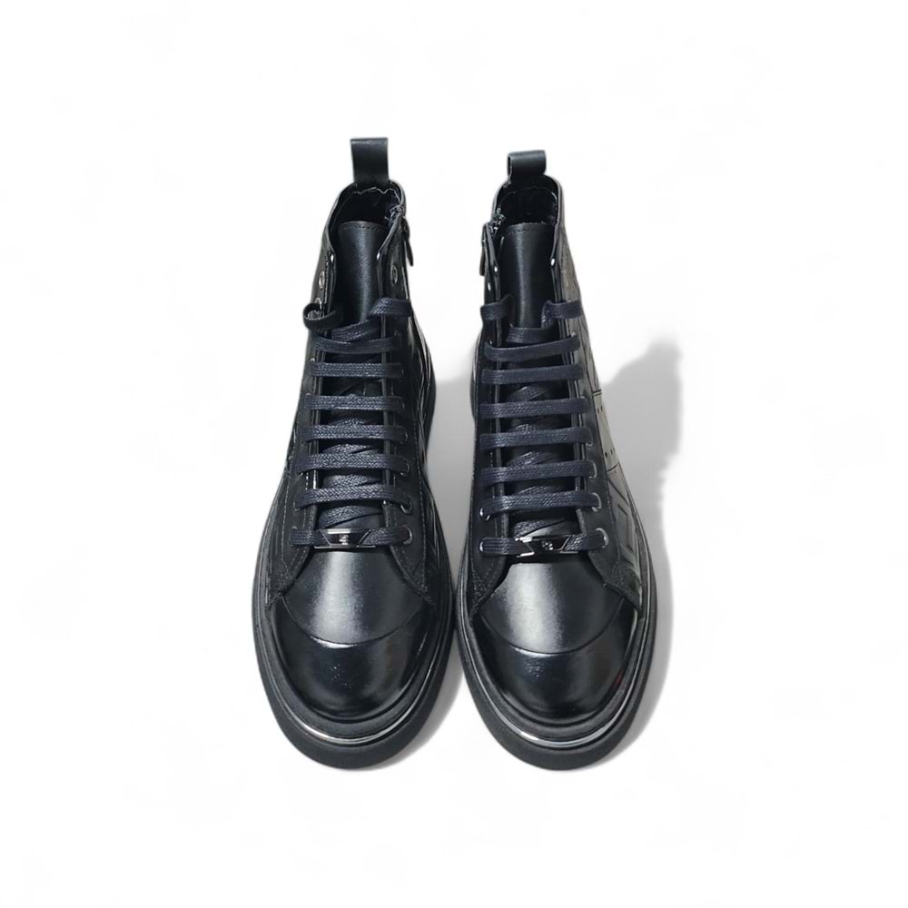 Luciano Bellini Deri Bot BC26903 - Siyah - 41