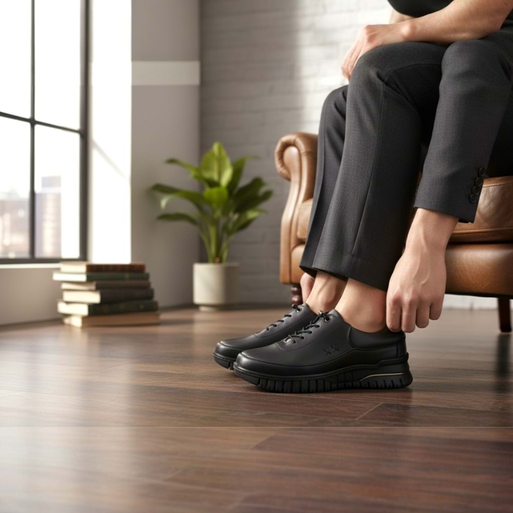 Kadın Deri Günlük Ayakkabı 4219 - Siyah - 37