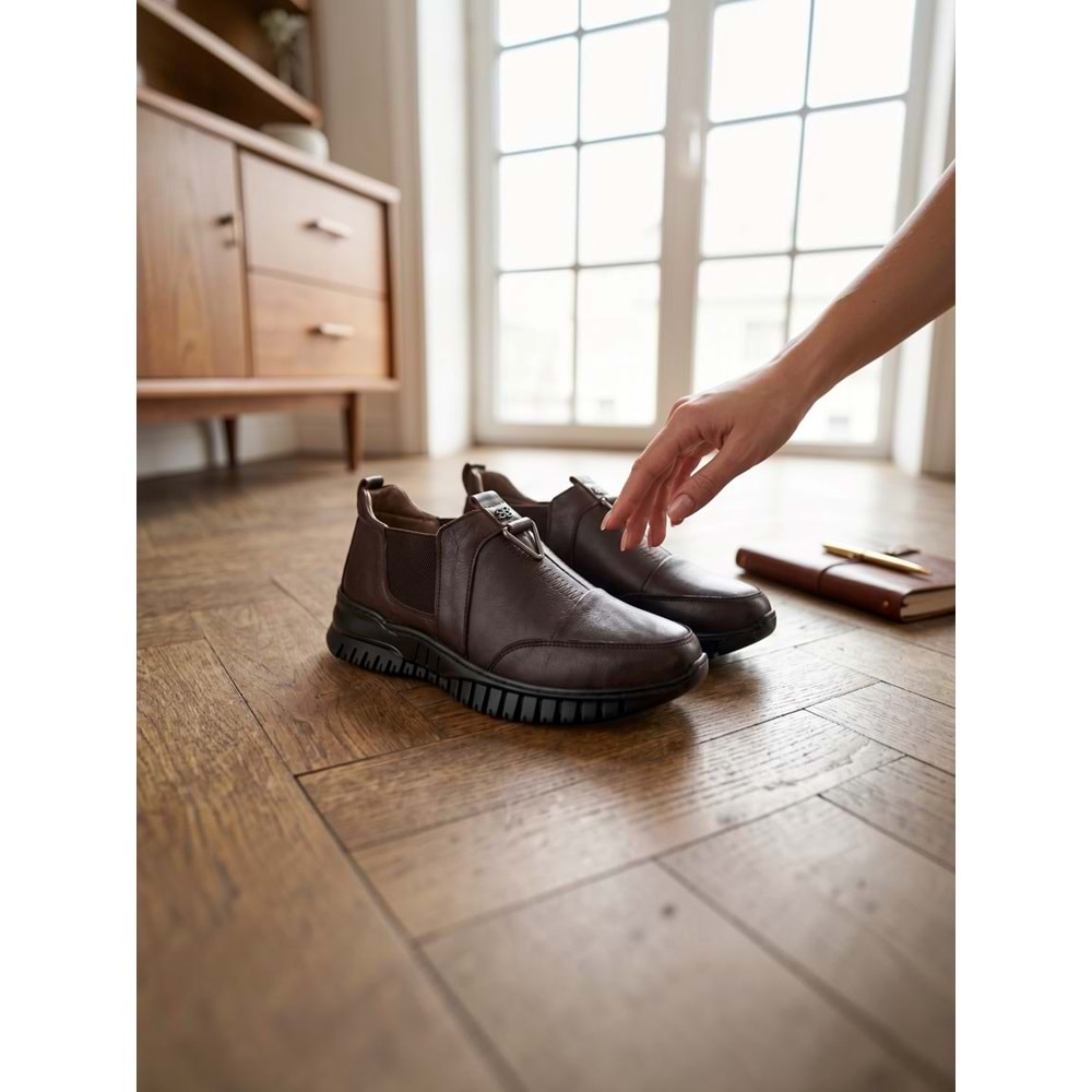 Kadın Deri Casual Ayakkabı 1453 01 - Kahve - 40