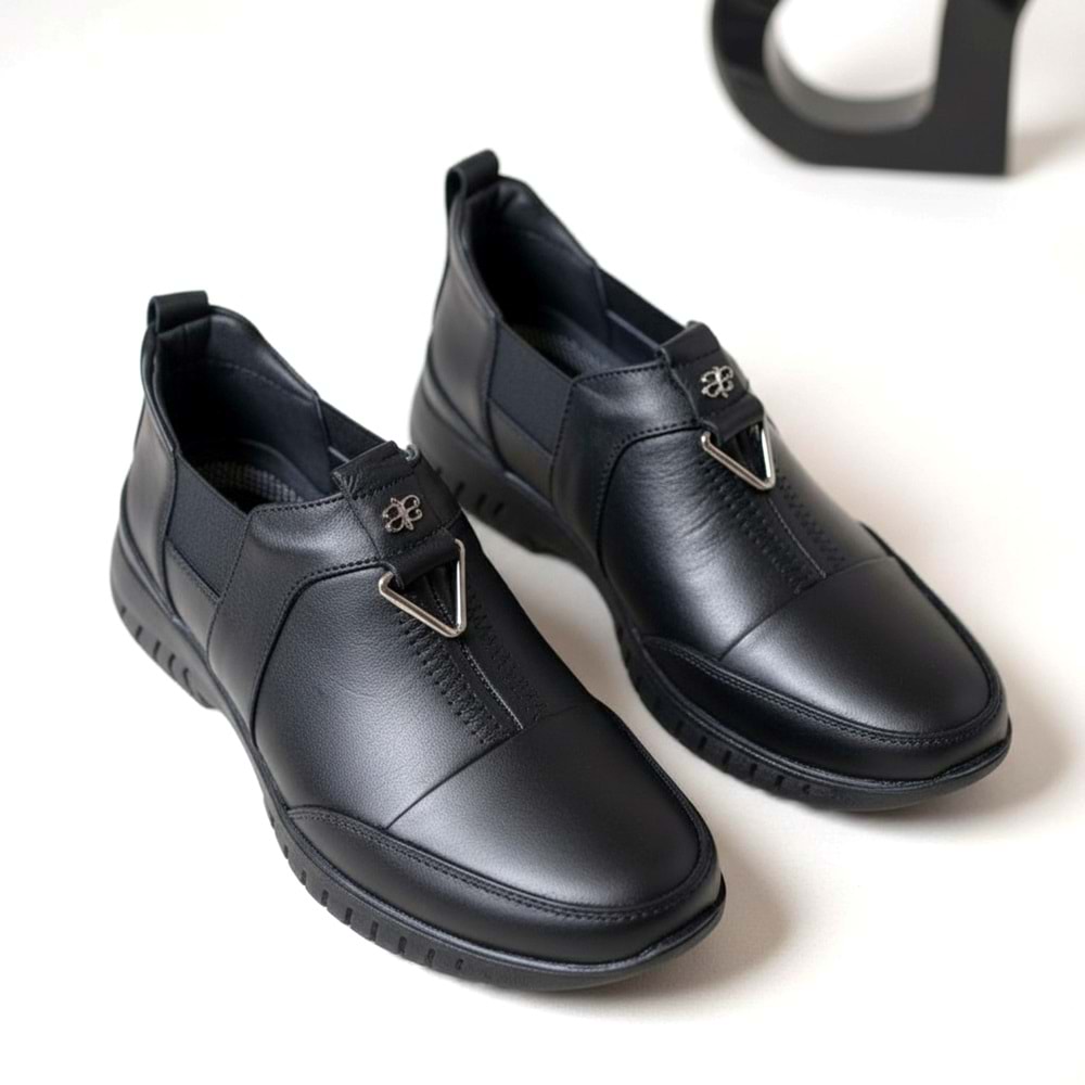 Kadın Deri Casual Ayakkabı 1453 01 - Siyah - 37