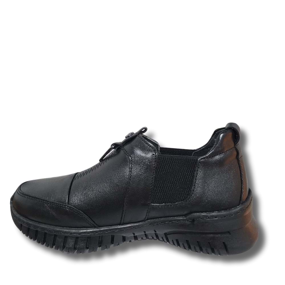 Kadın Deri Casual Ayakkabı 1453 01 - Siyah - 38