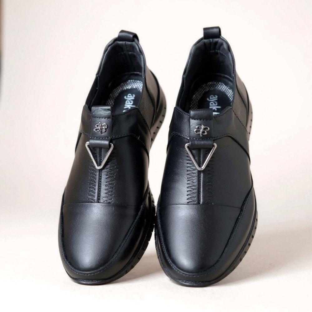 Kadın Deri Casual Ayakkabı 1453 01 - Siyah - 38