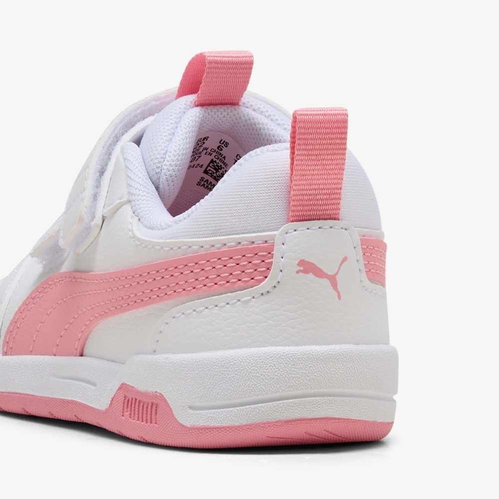 Puma Puma Multiflex 2 SL V PS Çocuk Spor Ayakkabı 31215207 - Beyaz-Pembe - 32