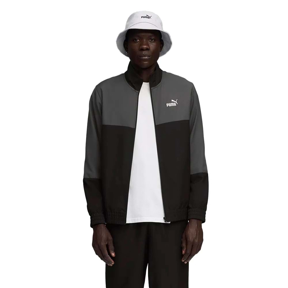 Puma Woven Colorblock Erkek Siyah Eşofman Takımı 688173 01 - Siyah - S