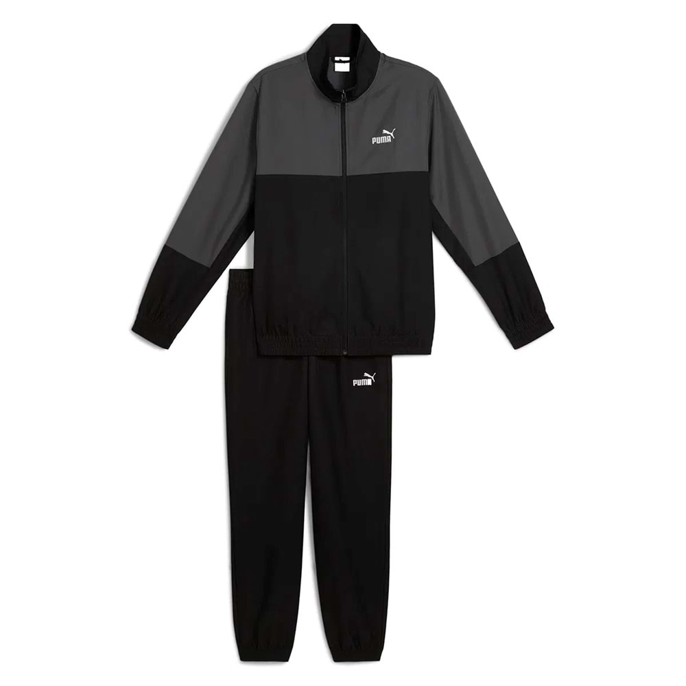 Puma Woven Colorblock Erkek Siyah Eşofman Takımı 688173 01 - Siyah - XS