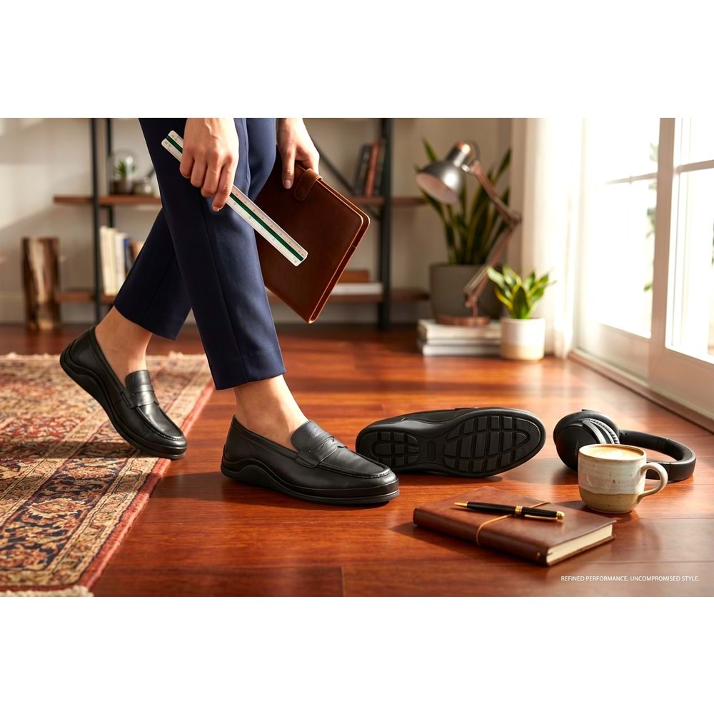 Kadın Deri Comfort Günlük Ayakkabı 260700 - Siyah - 40