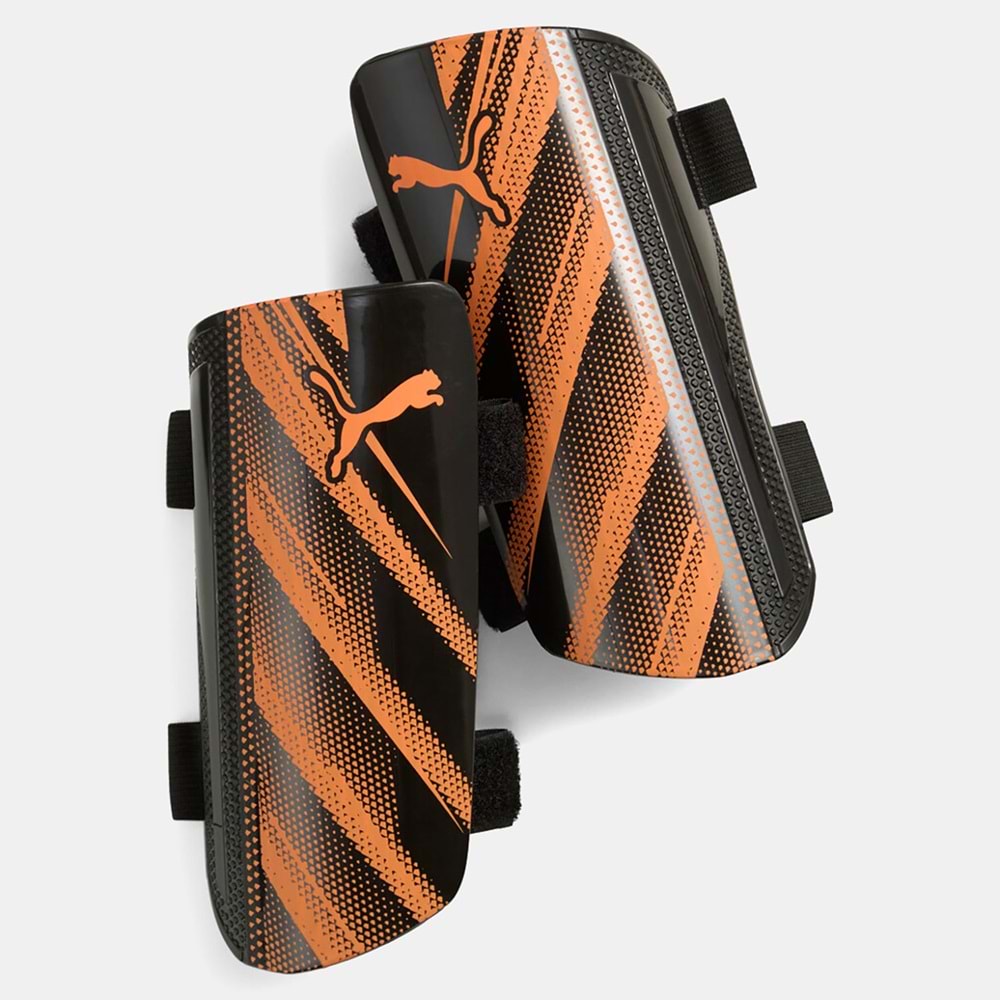 Puma Attacanto Strap Tekmelik 030996 03 - Siyah-Turuncu - L