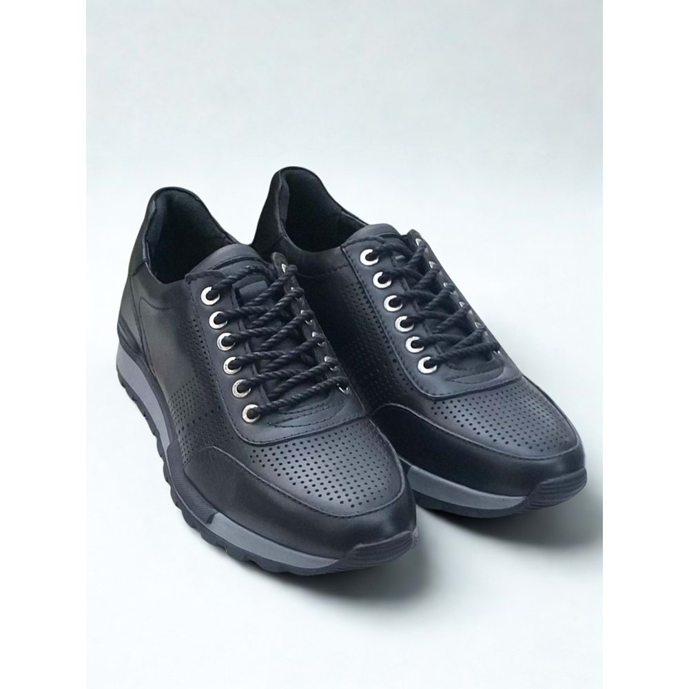 Erkek Deri Günlük Ayakkabı 13004 - Siyah - 40