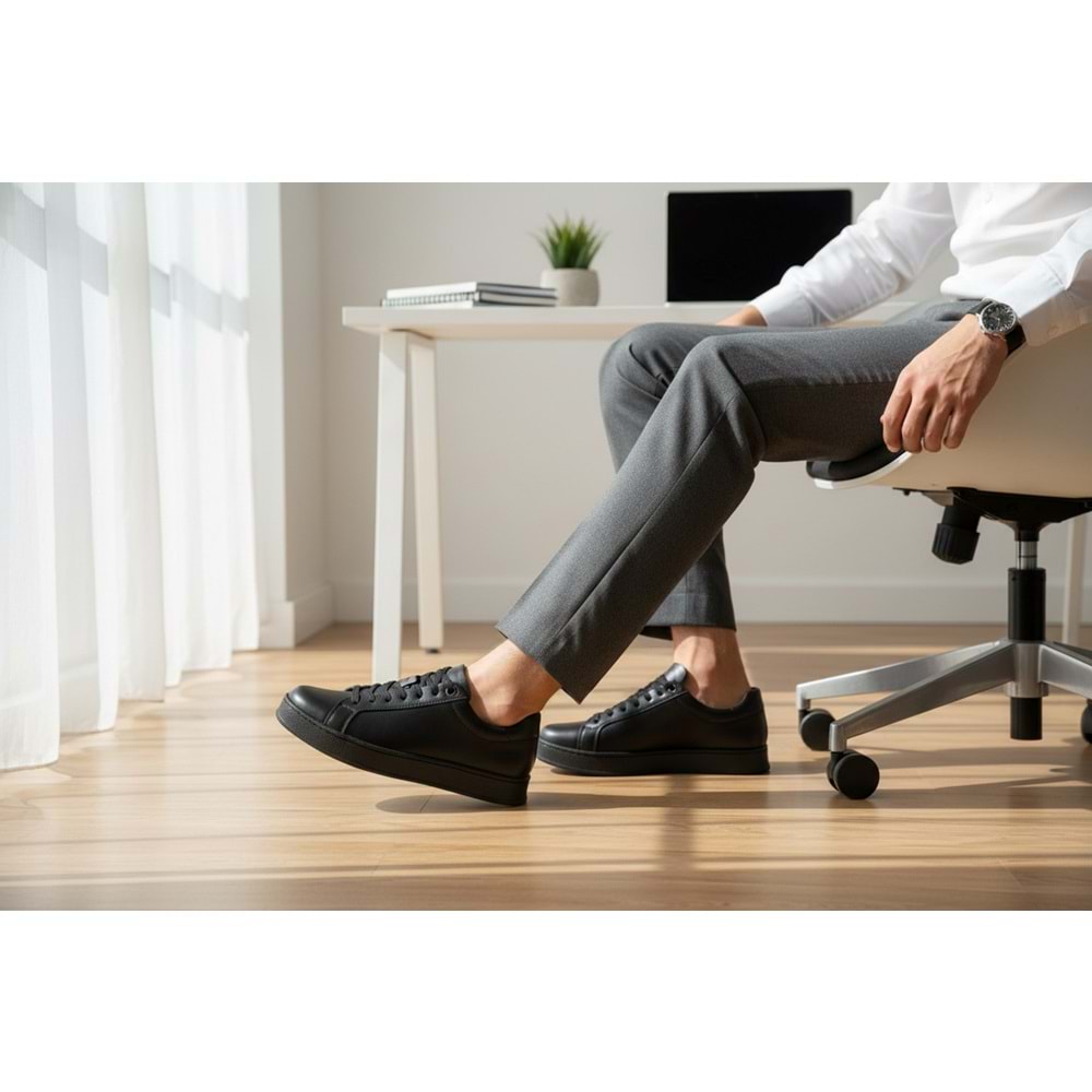 Erkek Deri Casual Ayakkabı C15003 - Siyah - 41