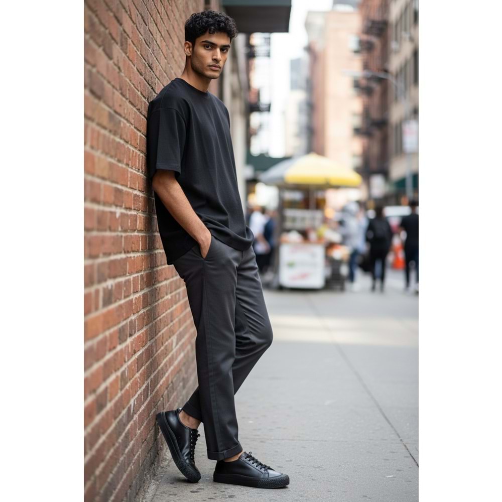 Luciano Bellini Erkek Deri Casual Ayakkabı 25823 - Siyah - 41