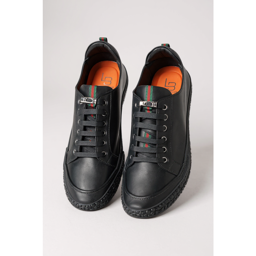 Luciano Bellini Erkek Deri Casual Ayakkabı 25823 - Siyah - 42