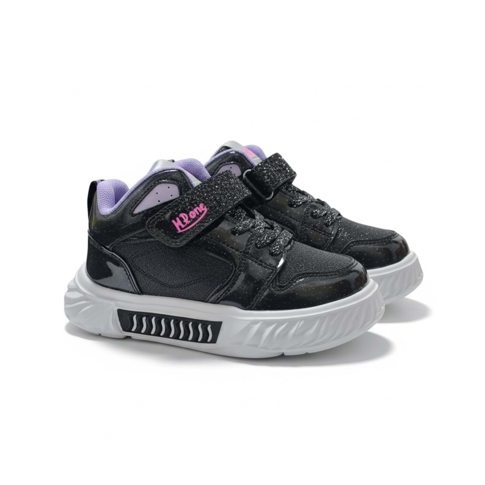 M.P Spor Çocuk Ayakkabı 252-3510 - Siyah-Lila - 33