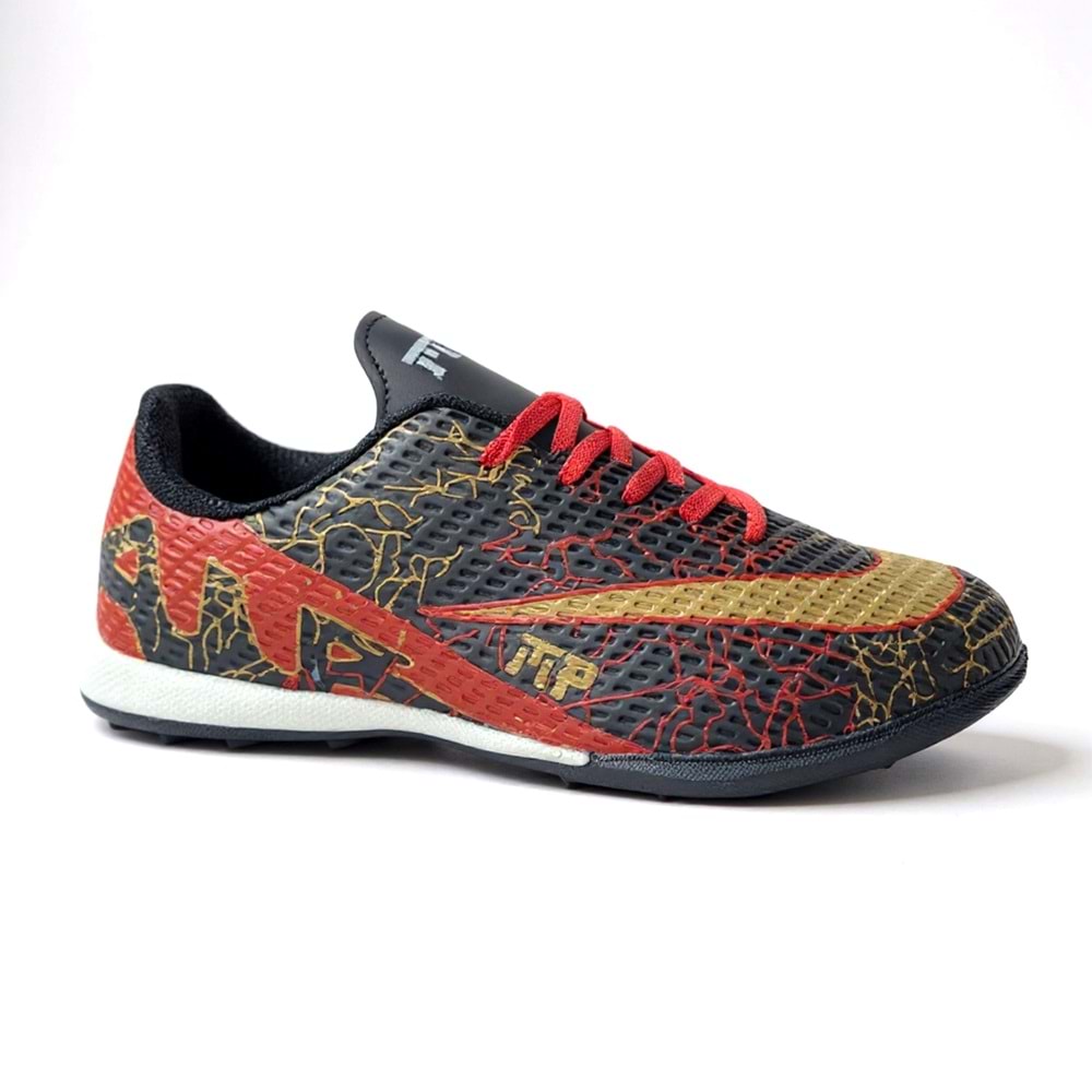 Erkek Halı Saha Ayakkabısı 251-2704 - Siyah-Kırmızı - 42