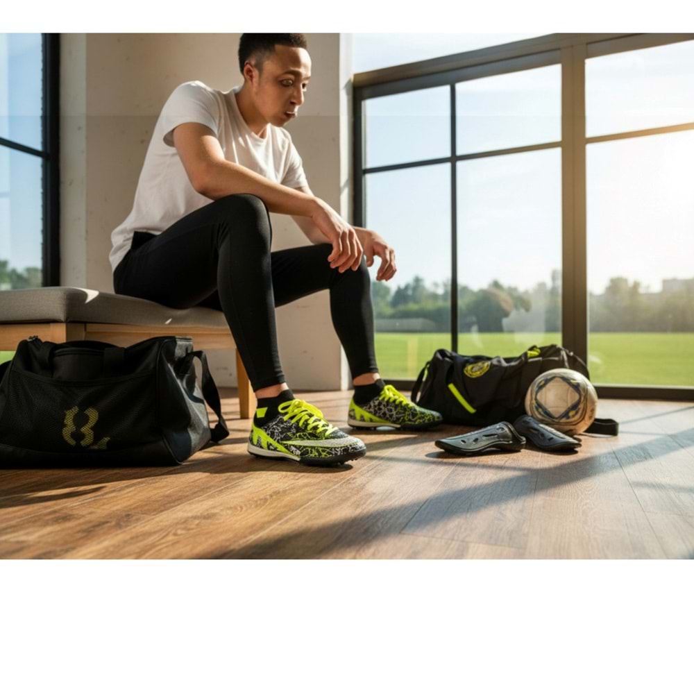 Erkek Halısaha Ayakkabısı 2700GR - Siyah-Sarı - 36