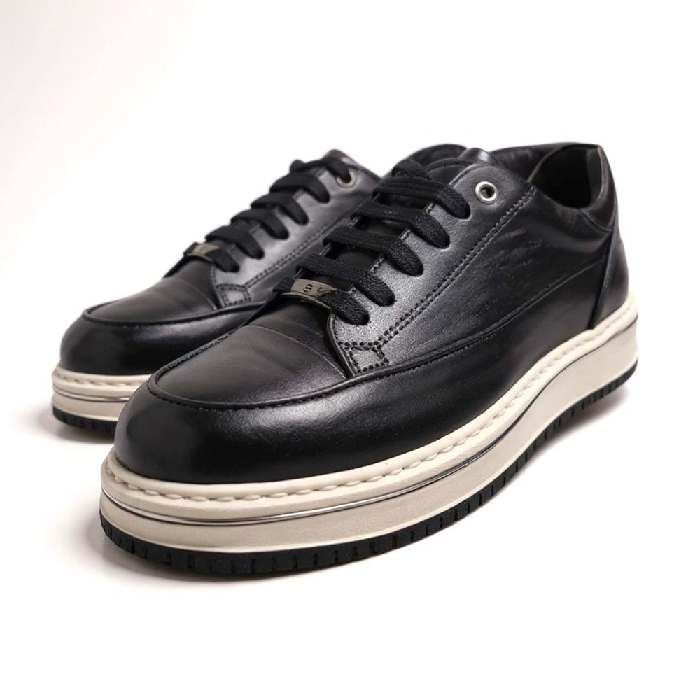 Erkek Deri Casual Ayakkabı C28511 - Siyah - 42