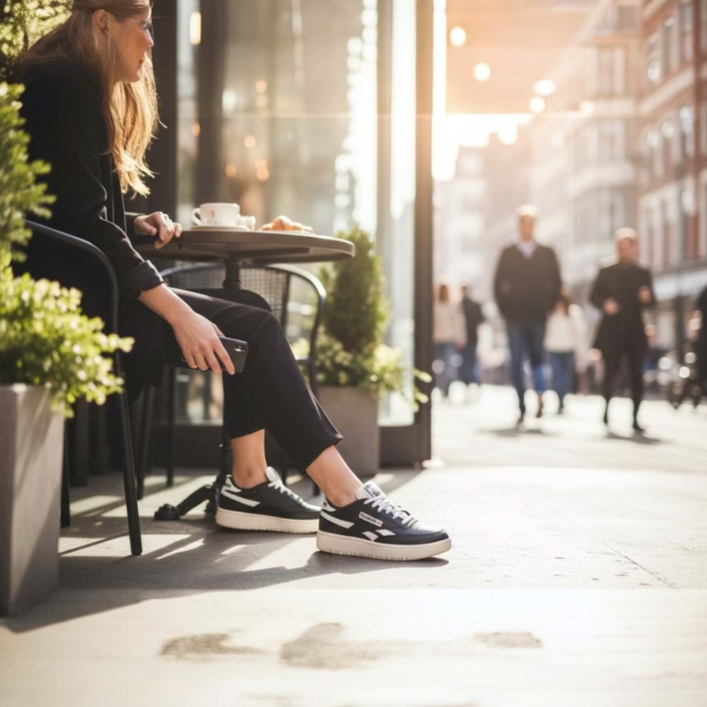 Reebok Club C Double Revenge Kadın Spor Ayakkabı 10022916 - Siyah - 38