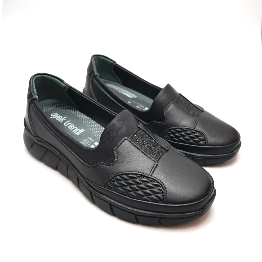 Kadın Deri Comfort Ayakkabı 4217 - Siyah - 38