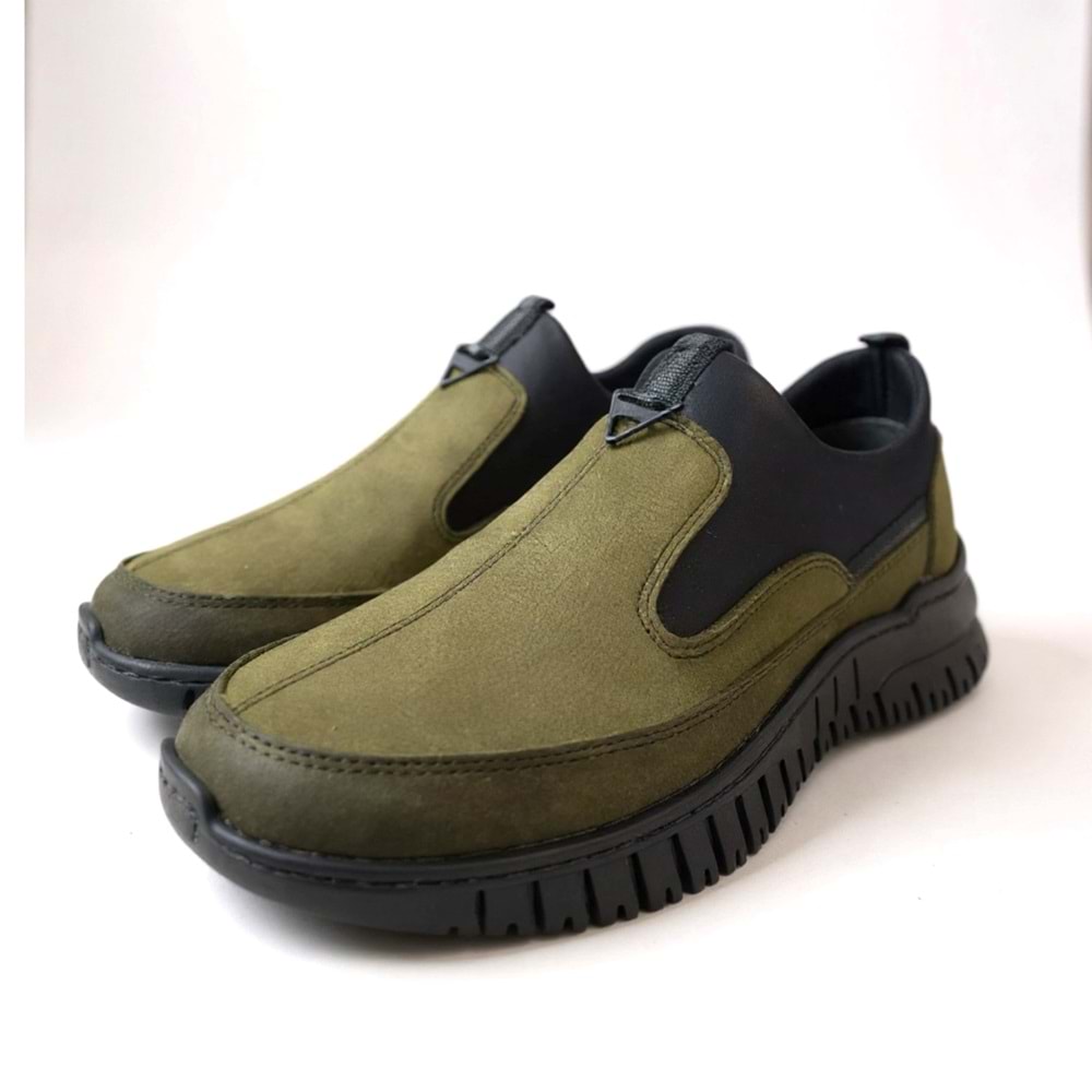 Kadın Deri Günlük Ayakkabı 1453H - Haki - 40