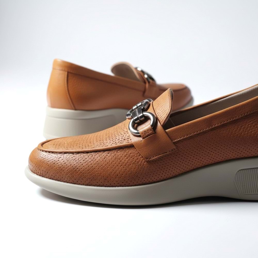 Kadın Deri Günlük Ayakkabı 0113 - Taba - 40