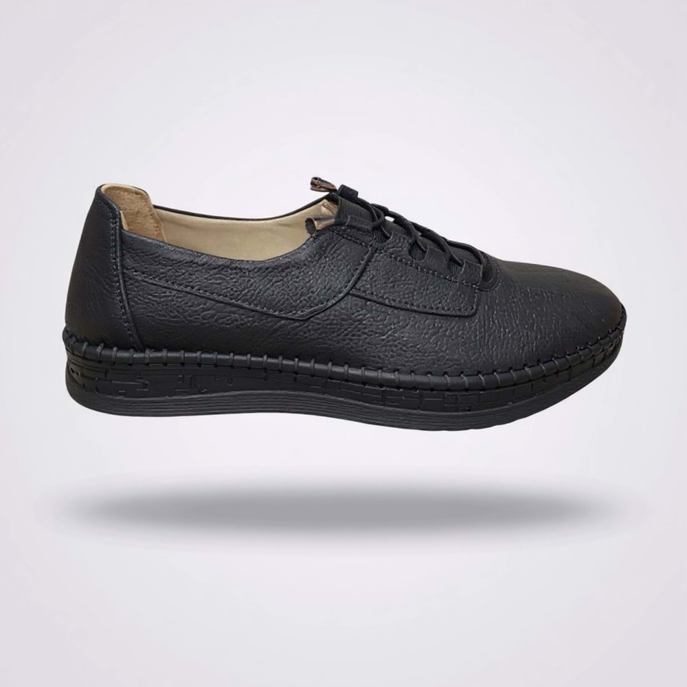 Kadın Deri Günlük Comfort Ayakkabı 2005 - Siyah - 41