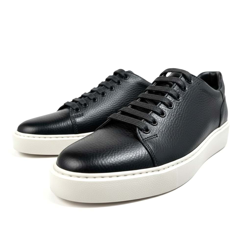 Erkek Deri Comfort Casual Ayakkabı L4247 - Siyah - 43