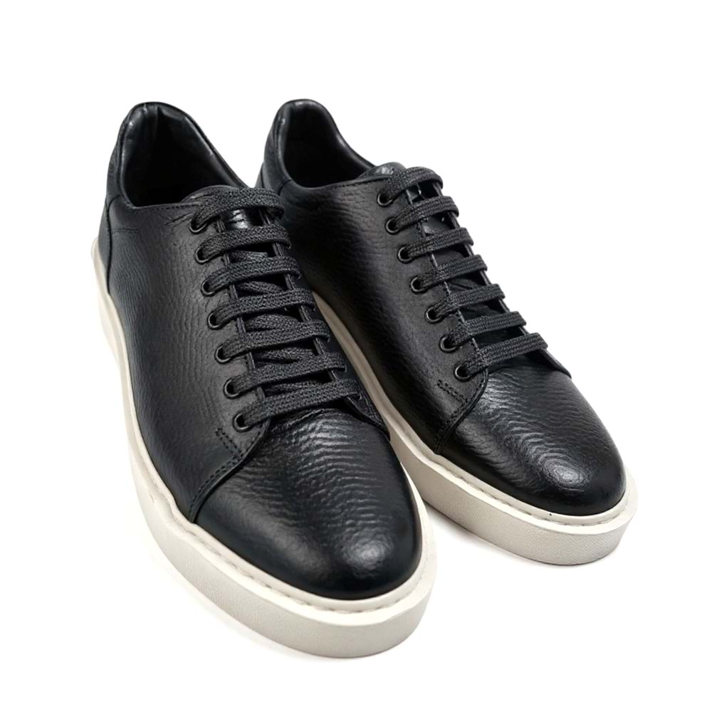 Erkek Deri Comfort Casual Ayakkabı L4247 - Siyah - 44