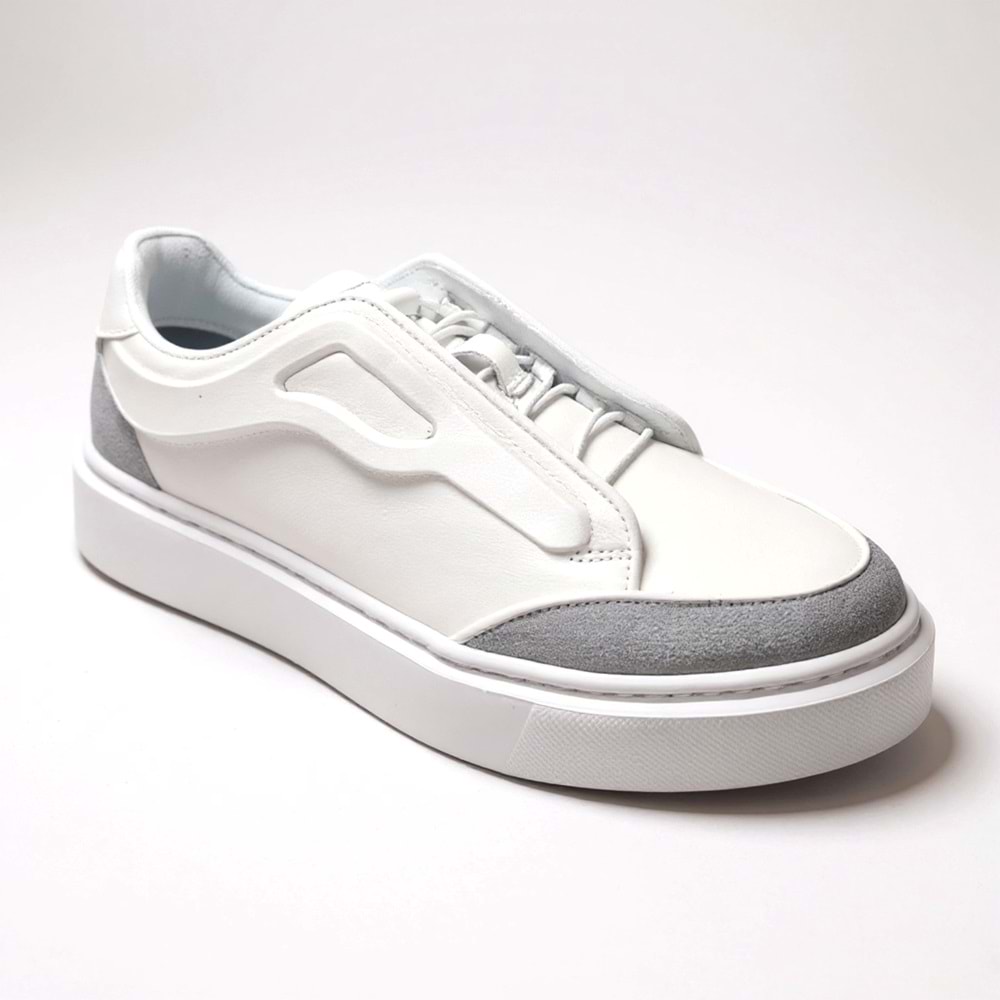 Luciano Bellini Erkek Deri Casual Ayakkabı L4238 - Beyaz - 40