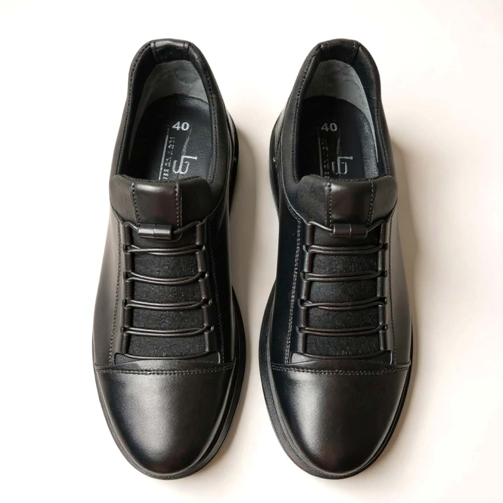 Erkek Deri Casual Ayakkabı 4242 - Siyah - 44