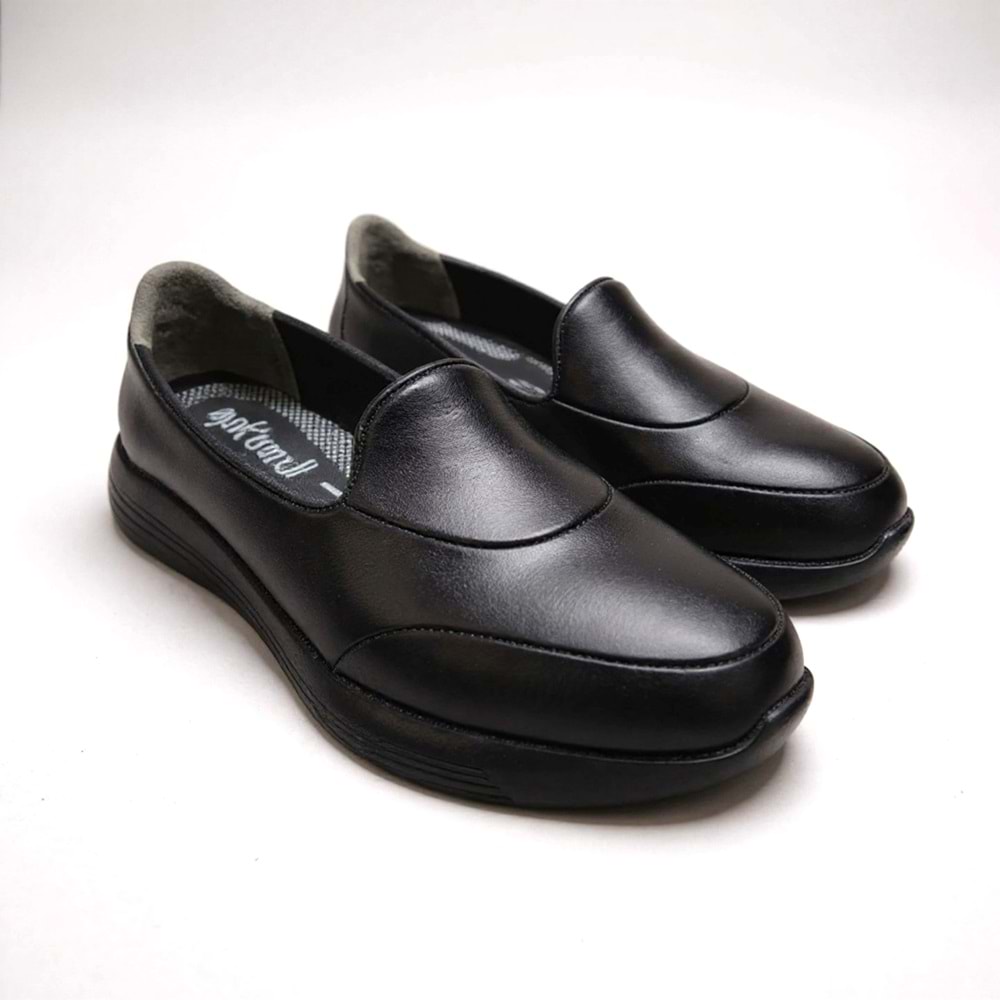 Kadın Deri Comfort Günlük Ayakkabı T4218 - Siyah - 38