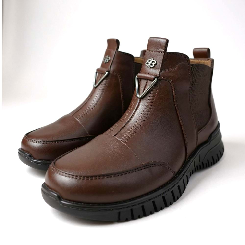 Kadın Deri Comfort Bot K1453 - Kahve - 40