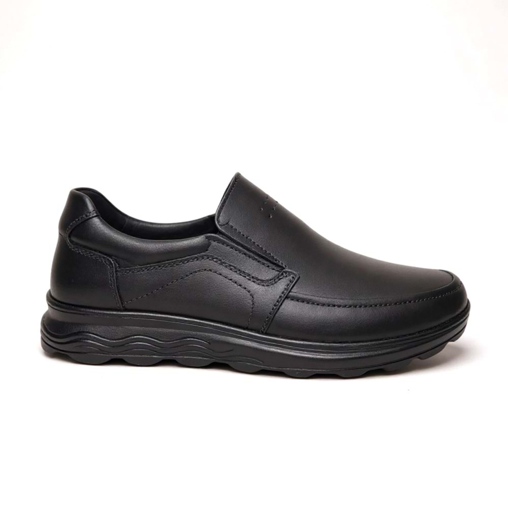 Erkek Deri Comfort Günlük Ayakkabı S571 - Siyah - 40