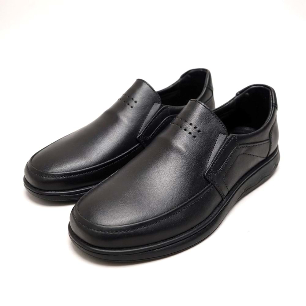 Erkek Deri Comfort Günlük Ayakkabı S571 - Siyah - 42