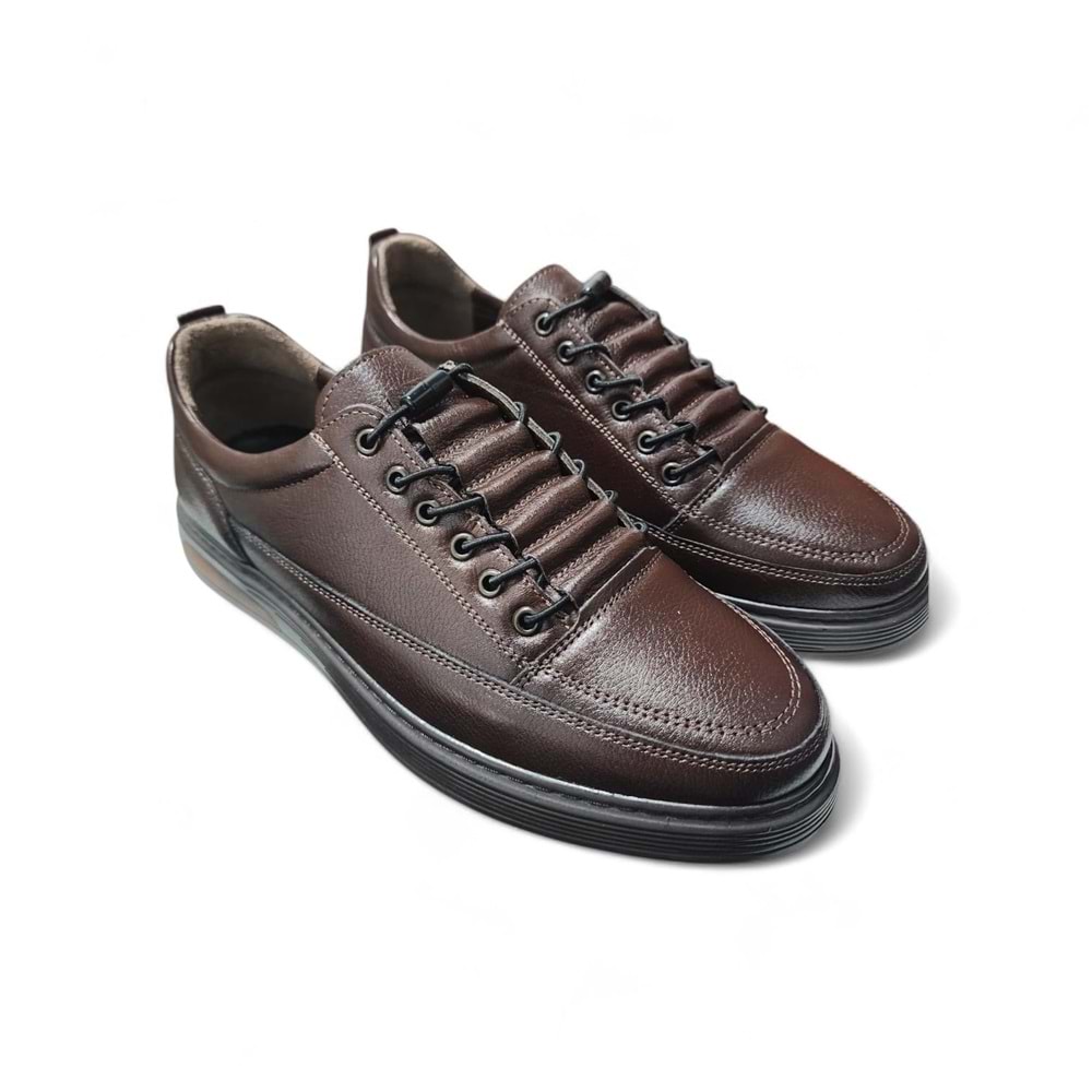 Erkek Deri Günlük Ayakkabı K5209 - Kahve - 41